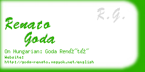 renato goda business card